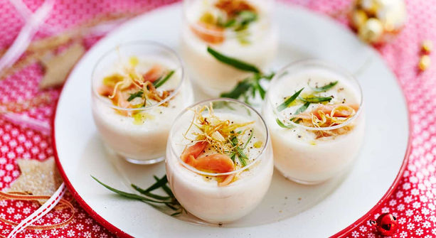 panna cotta salgada salmão