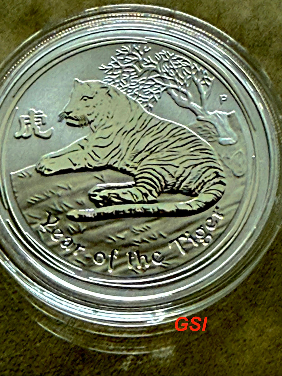 Thumbnail: 1 Oz Silver Coins - 2010 Lunar Tiger Perth Mint