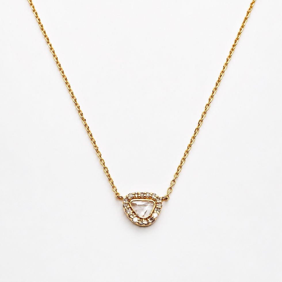 collier en or et diamants - the boho society