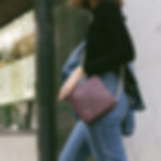 The boho society-sac en cuir bordeaux-chaine doree-haute maroquinerie-paris 64-sac carre