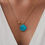 Miniature : Paolo | Collier turquoise naturelle plaqué or