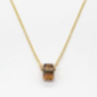 Matisse No 2 | Collier pierre naturelle tourmaline diamants poivre et s
