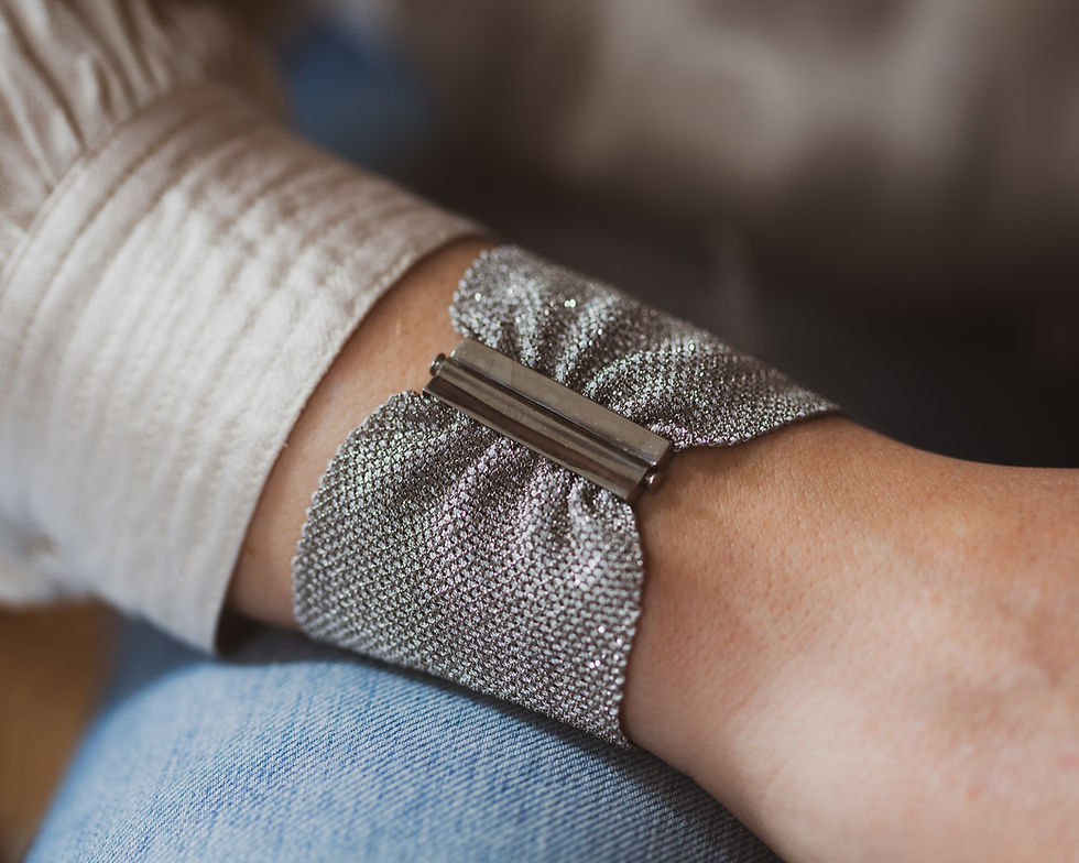 Miniature : Cesar | Bracelet manchette de chaines tressées en argent 925