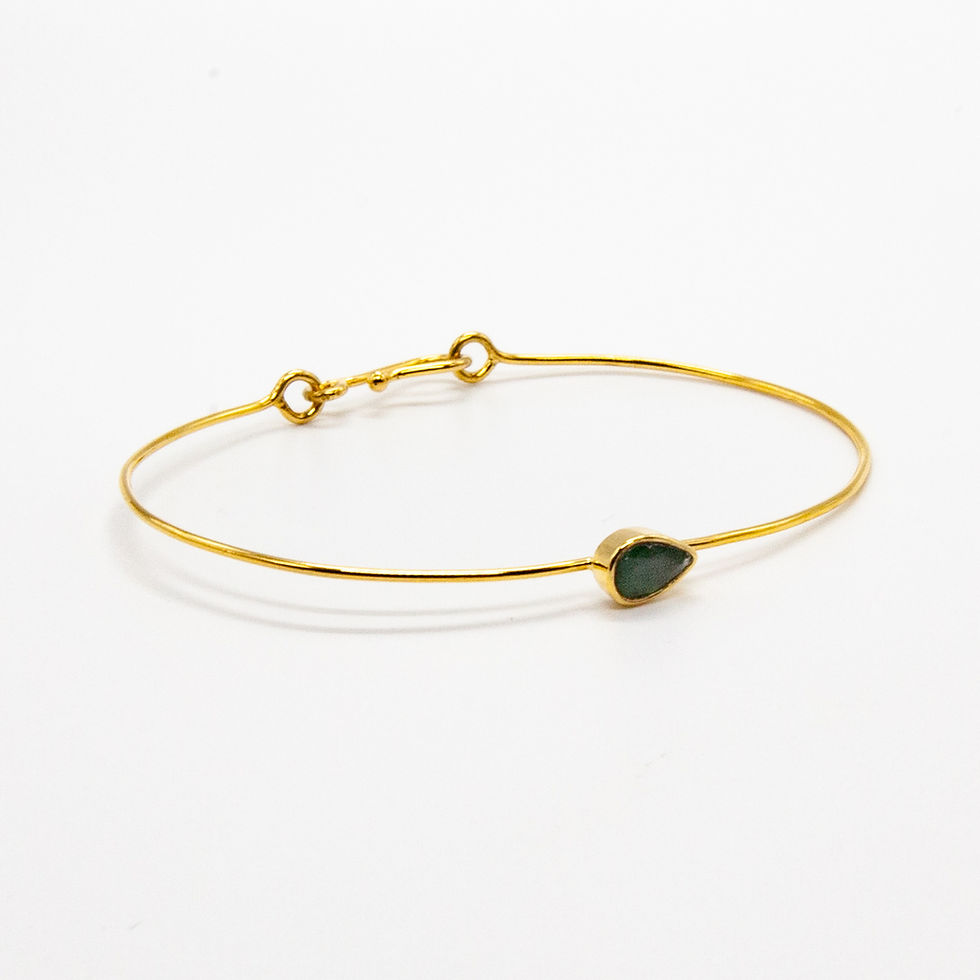 Miniature : Astree No 3 | Bracelet jonc en or femme et saphir