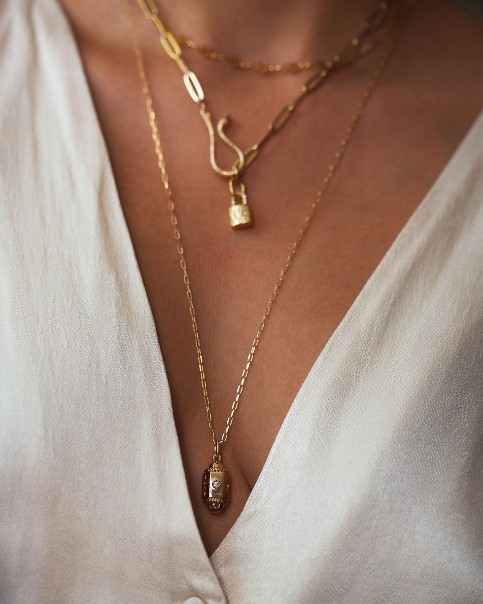 Miniature : Dana | Collier sautoir bohème plaqué or