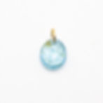 charm pierre naturelle - charm pierre naturelle d'aigue marine anneau or massif - the boho society