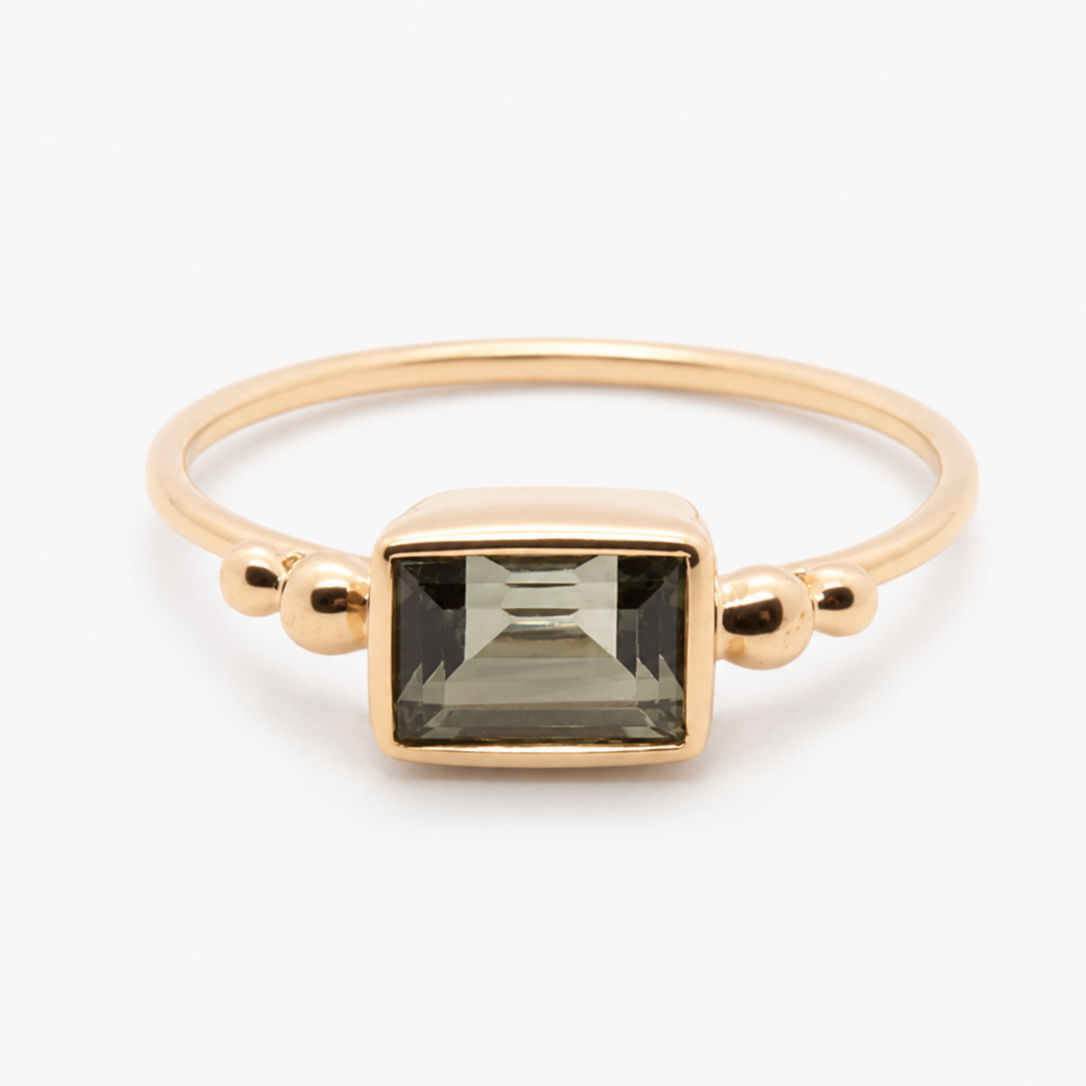 Kari | Bague tourmaline verte en or 9 carats