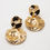 Miniature : Linda | Boucles d'oreilles pendantes dorées à l'or 24k