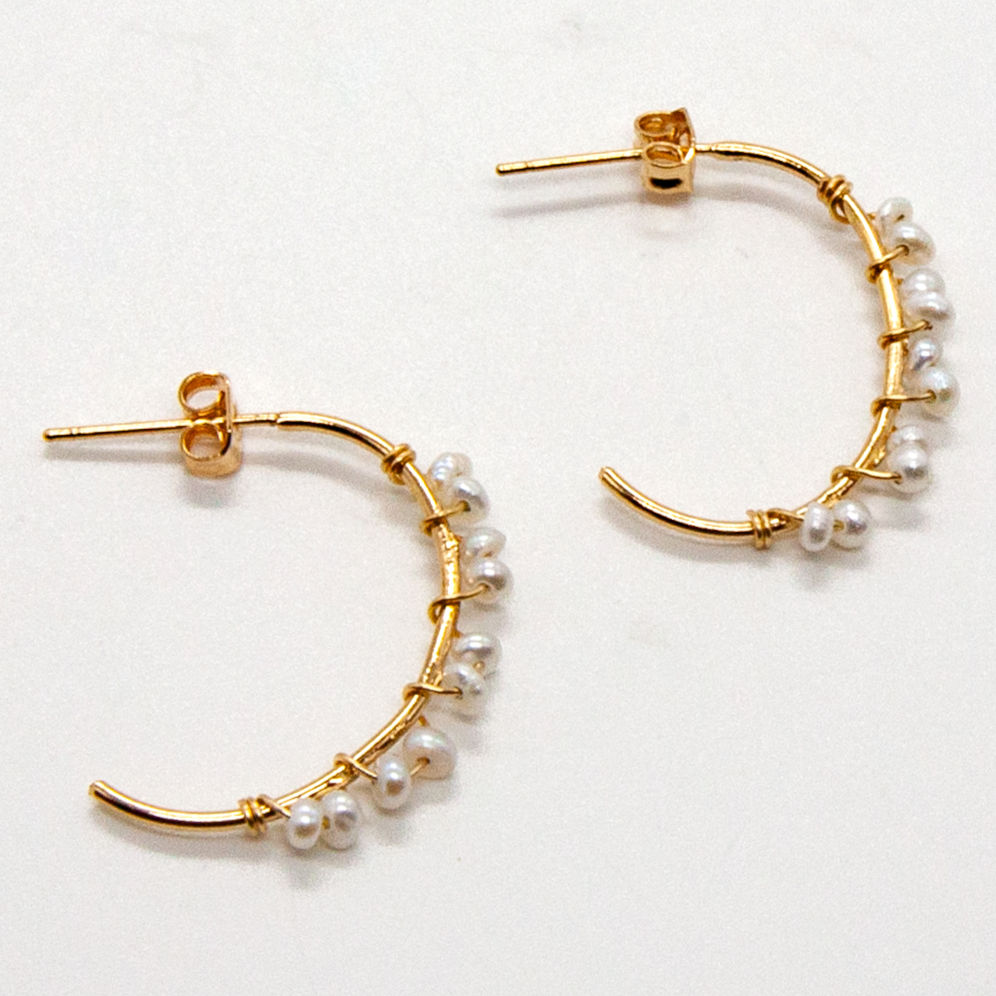 Galia | Mini creoles perles 23 mm
