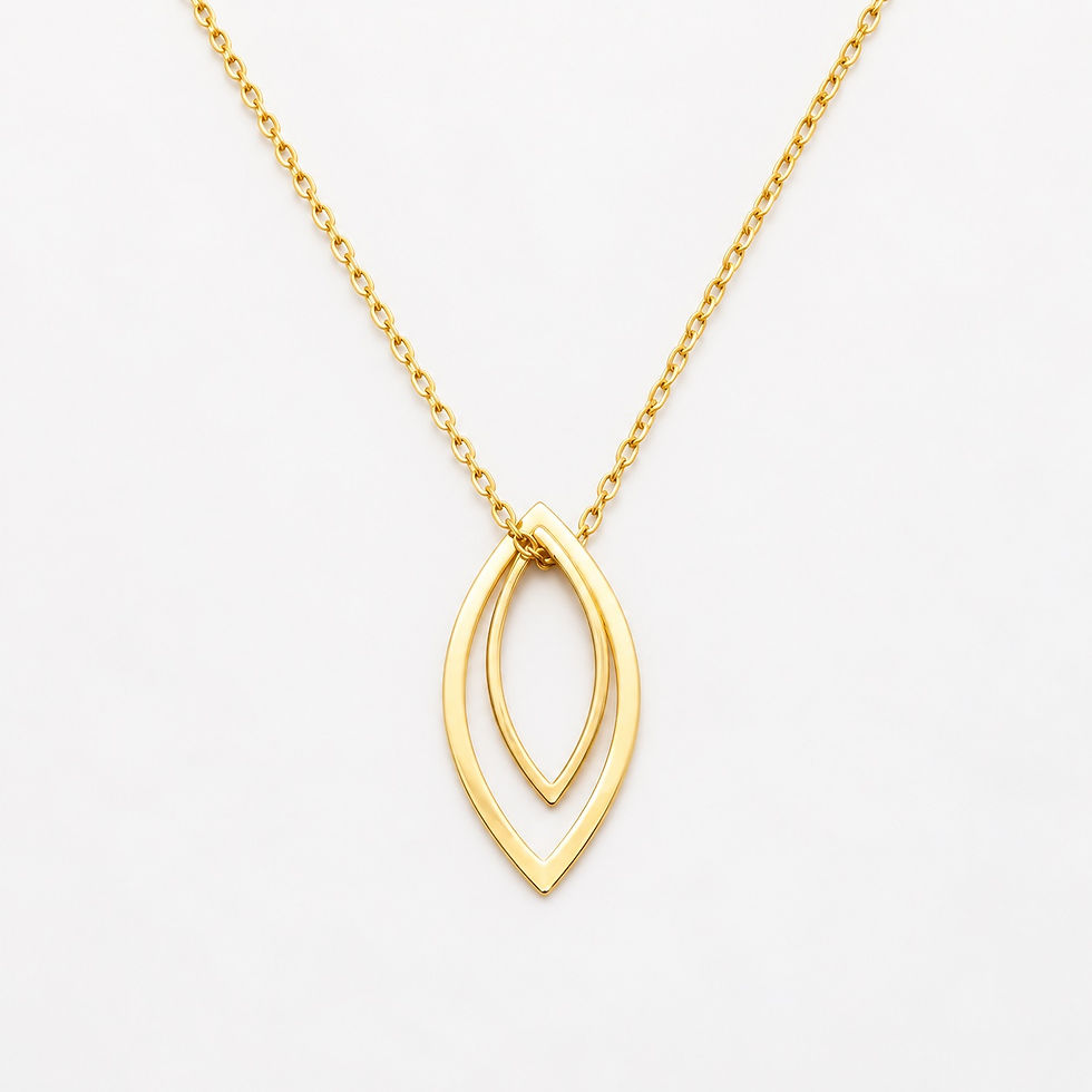 collier pendentif feuille en or - the boho society