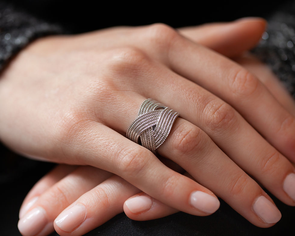 Miniature : Tracy | Bague large en argent 925