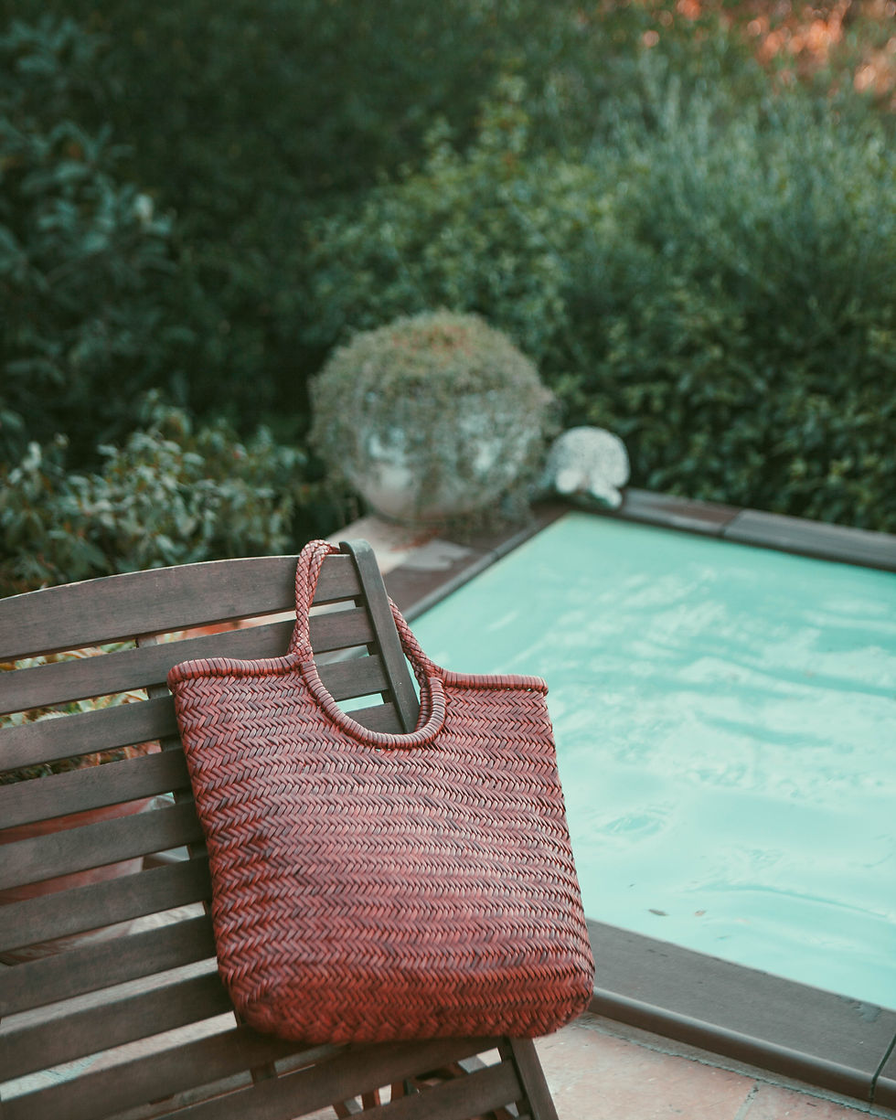 Miniature : Eliot | Sac cabas cuir tressé marron naturel