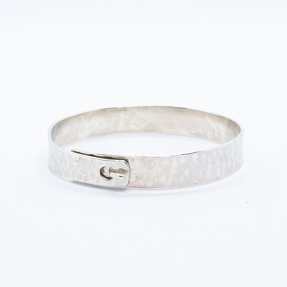 Miniature : Marlon | Bracelet en argent martelé 925