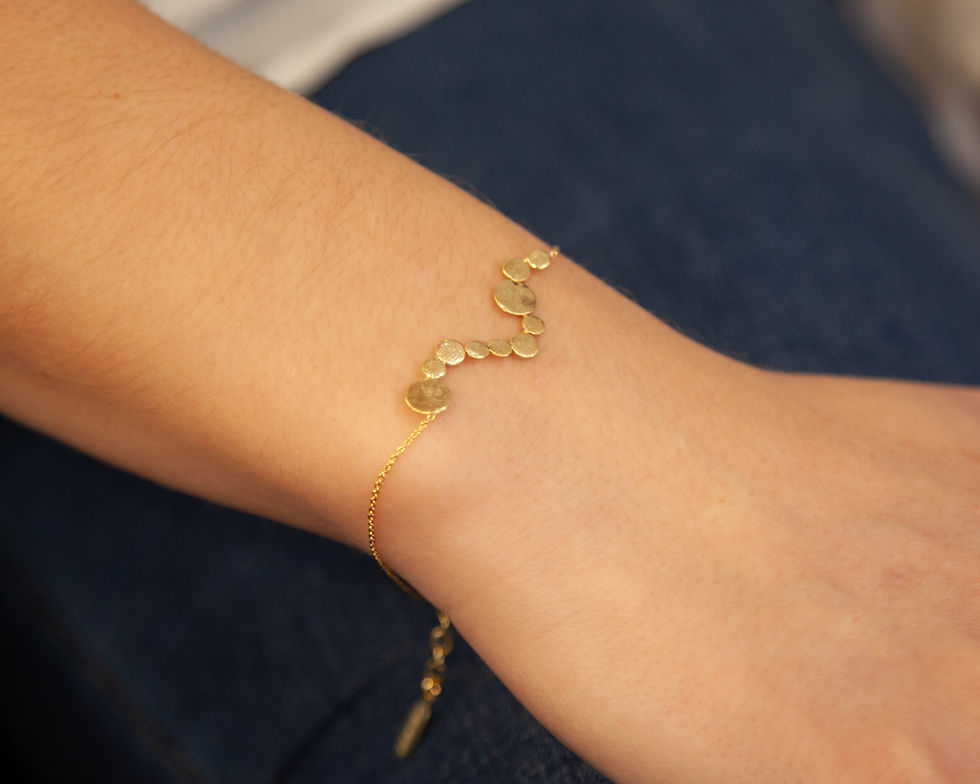 Miniature : bracelet fin plaque or - laure Mory - bijoux createur - bijoux tendance - the boho society