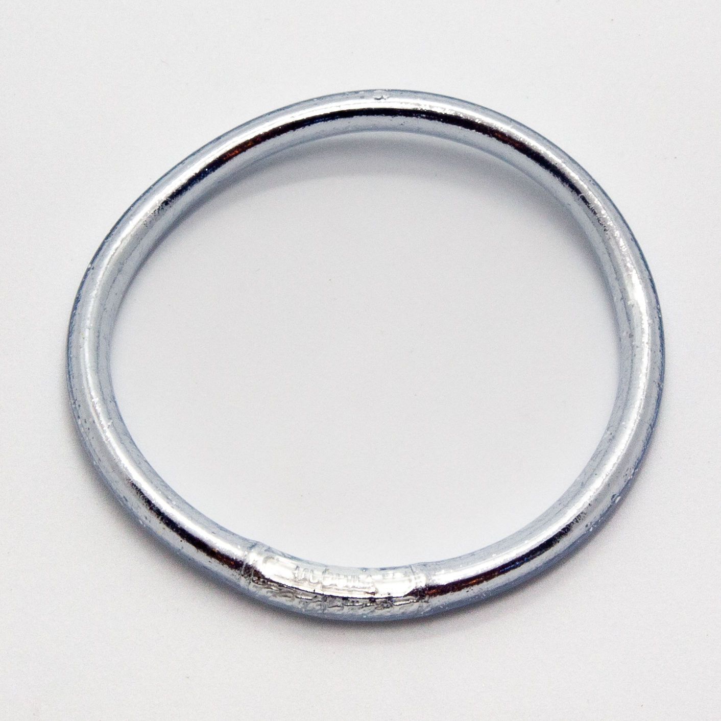 Kumlai | Jonc bouddhiste argenté épais