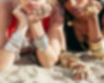 bracelet jonc argent gravé - bracelet createur boho chic - bracelet shabada- the boho society