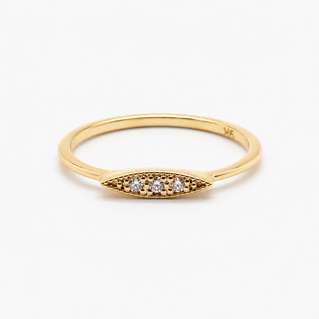 Lise | Bague fine diamants en or