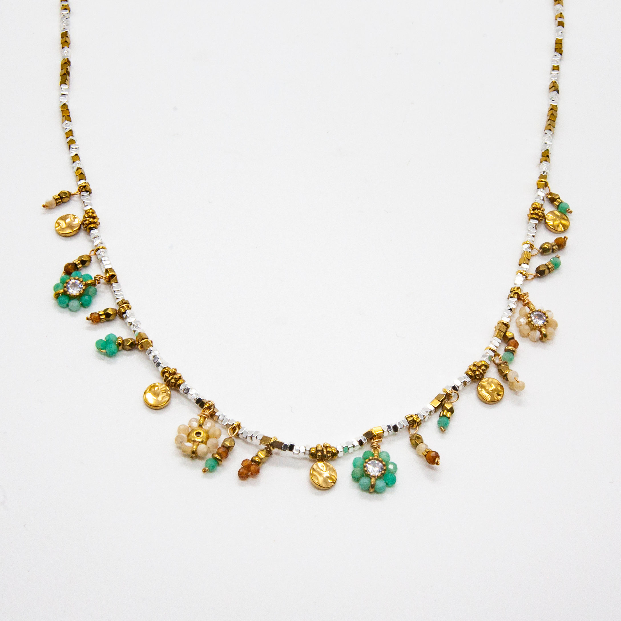 Thea | Collier de perles avec pampilles