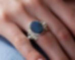 bague bohème - bague bohème en pierre naturelle de labradorite en argent massif - the boho society