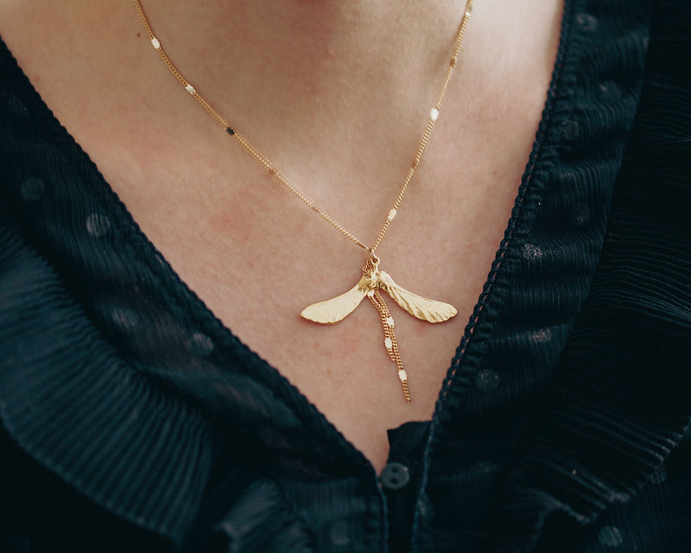 Miniature : Samare | Collier de créateur en plaqué or