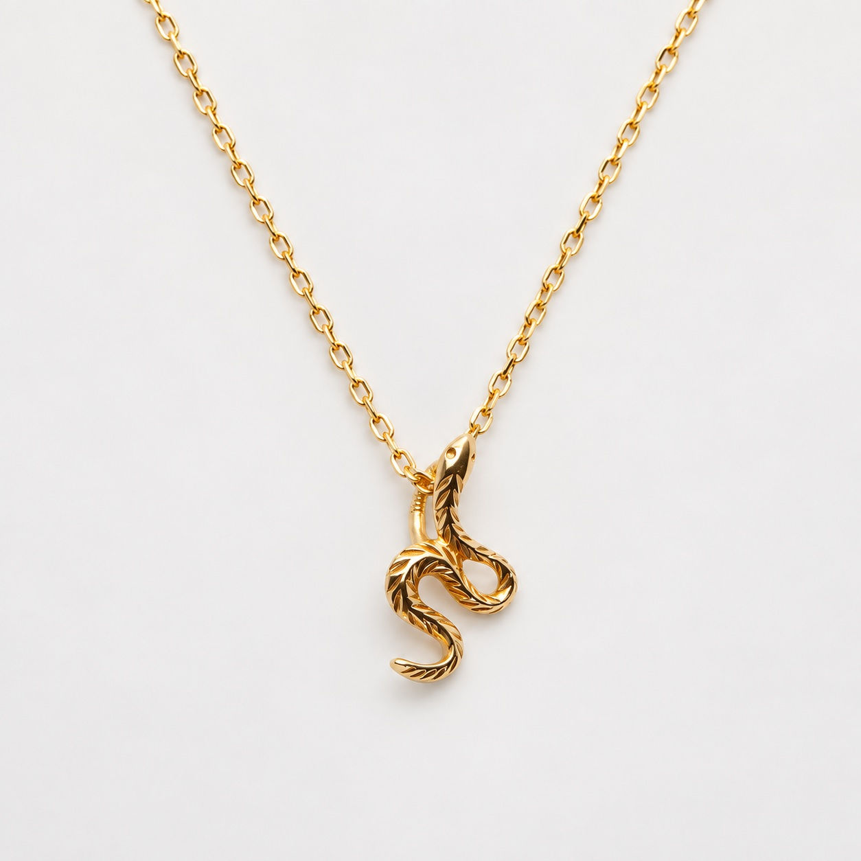 collier serpent en or - the boho society