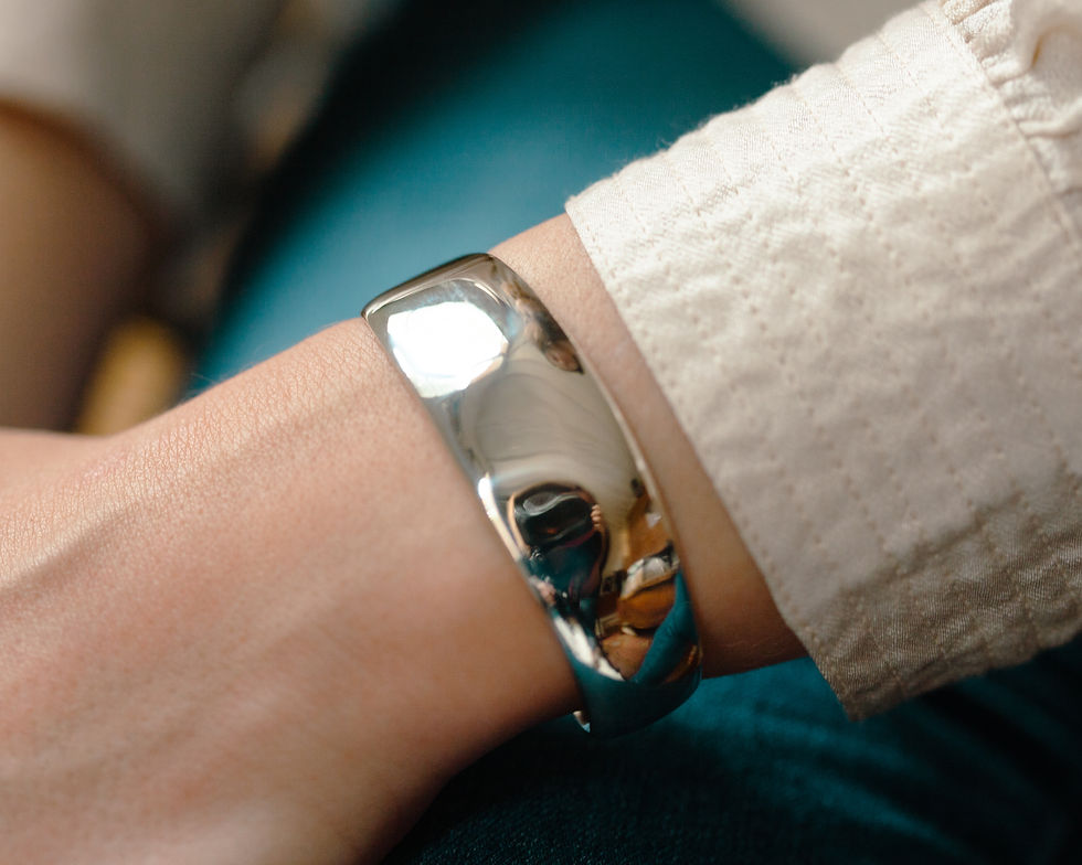 Miniature : Lilien | Bracelet manchette en argent massif 925