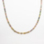 collier bohème - collier bohème ras de cou pierre naturelle de tourmaline et pyrites perles plaqué or - the boho society