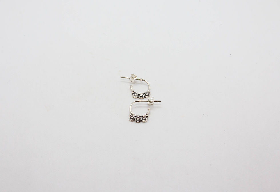 Miniature : the boho society - bijoux de createur - boucles d'oreilles - boucles d'oreilles en argent 925 boheme