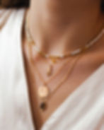 collier bohème - collier bohème coeur plaqué or - the boho society