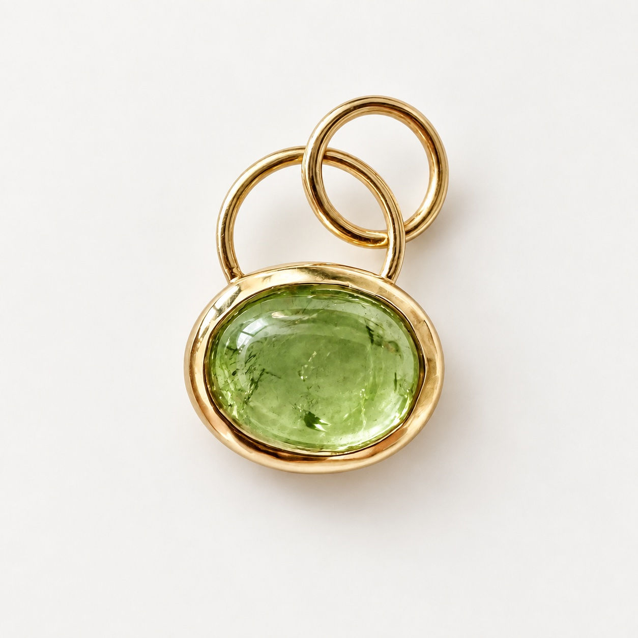 Allia No 10 | Pendentif tourmaline verte en or