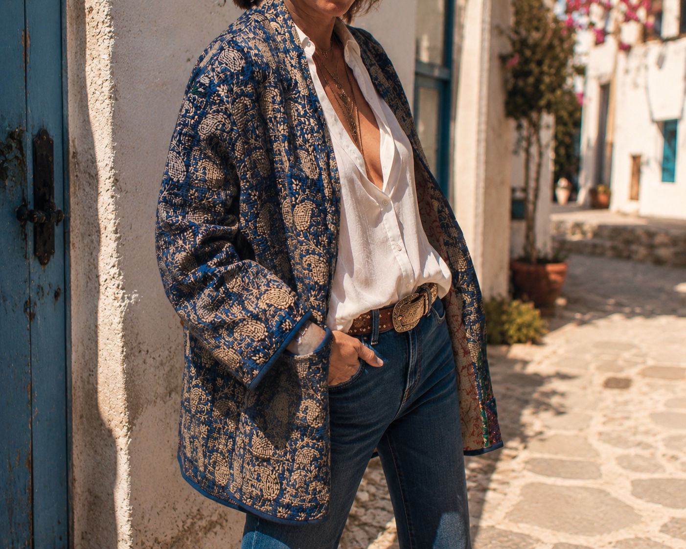 Kaya | Veste kimono femme kantha No 7
