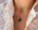 collier pierre naturelle - collier pierre naturelle de turquoise or massif - the boho society
