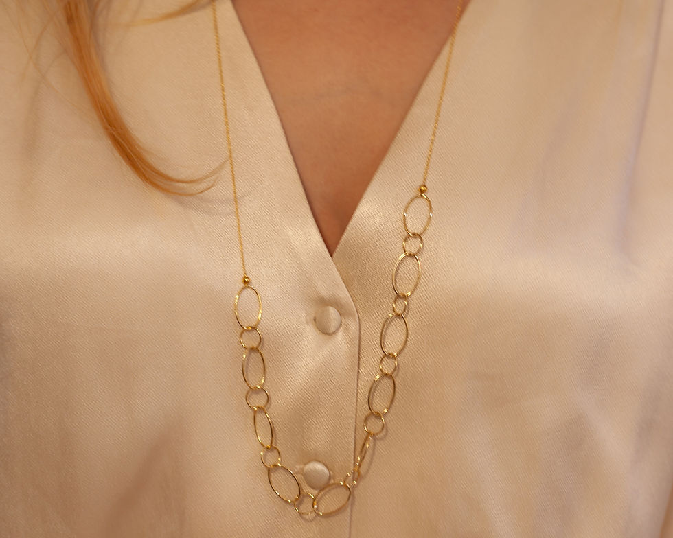 Miniature : Ruby | Collier sautoir doré à l'or 24K
