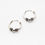 Miniature : boucles d'oreilles ethniques - mini créoles ethniques en argent massif - the boho society
