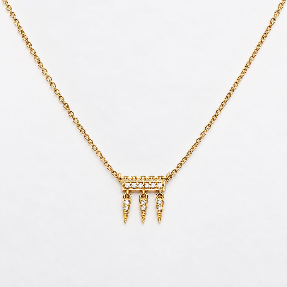 collier en or et diamants - the boho society