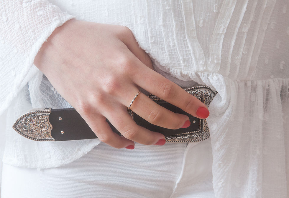 Miniature : Sol | Bague fine en argent 925
