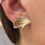 Miniature : Ginkgo | Boucles d'oreilles plaque or 3 microns