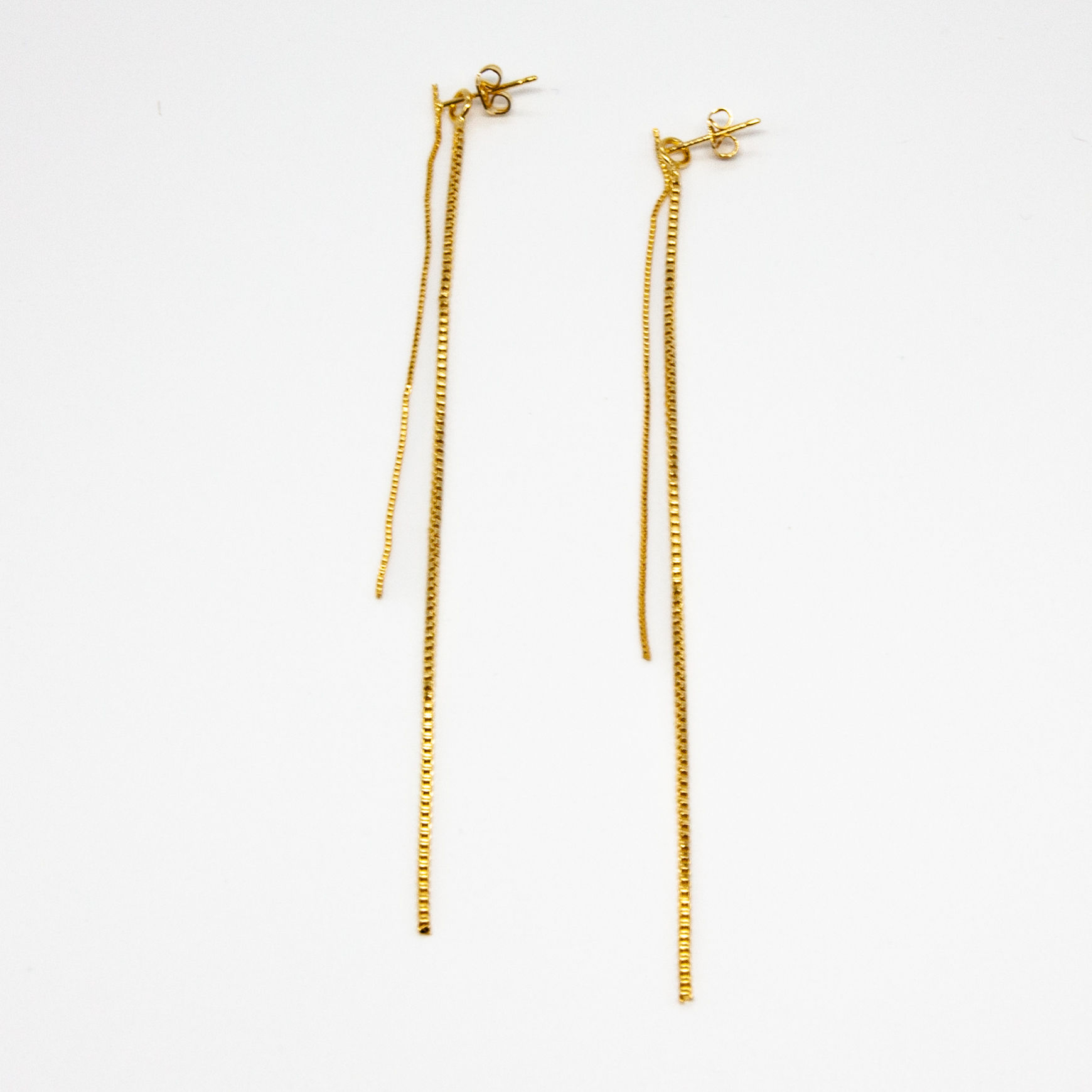 London | Boucles d'oreilles pendantes dorées à l'or 24K