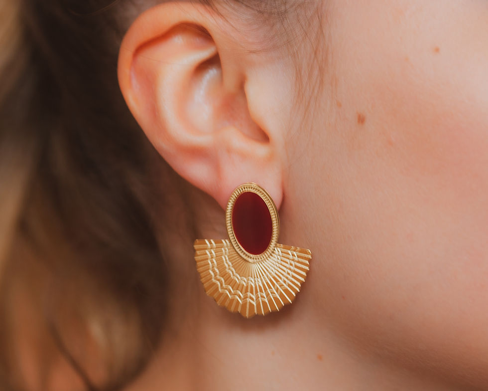 boucles d oreilles acier inoxydable- bijoux bohème - bijoux createur - bijoux boho - the boho society