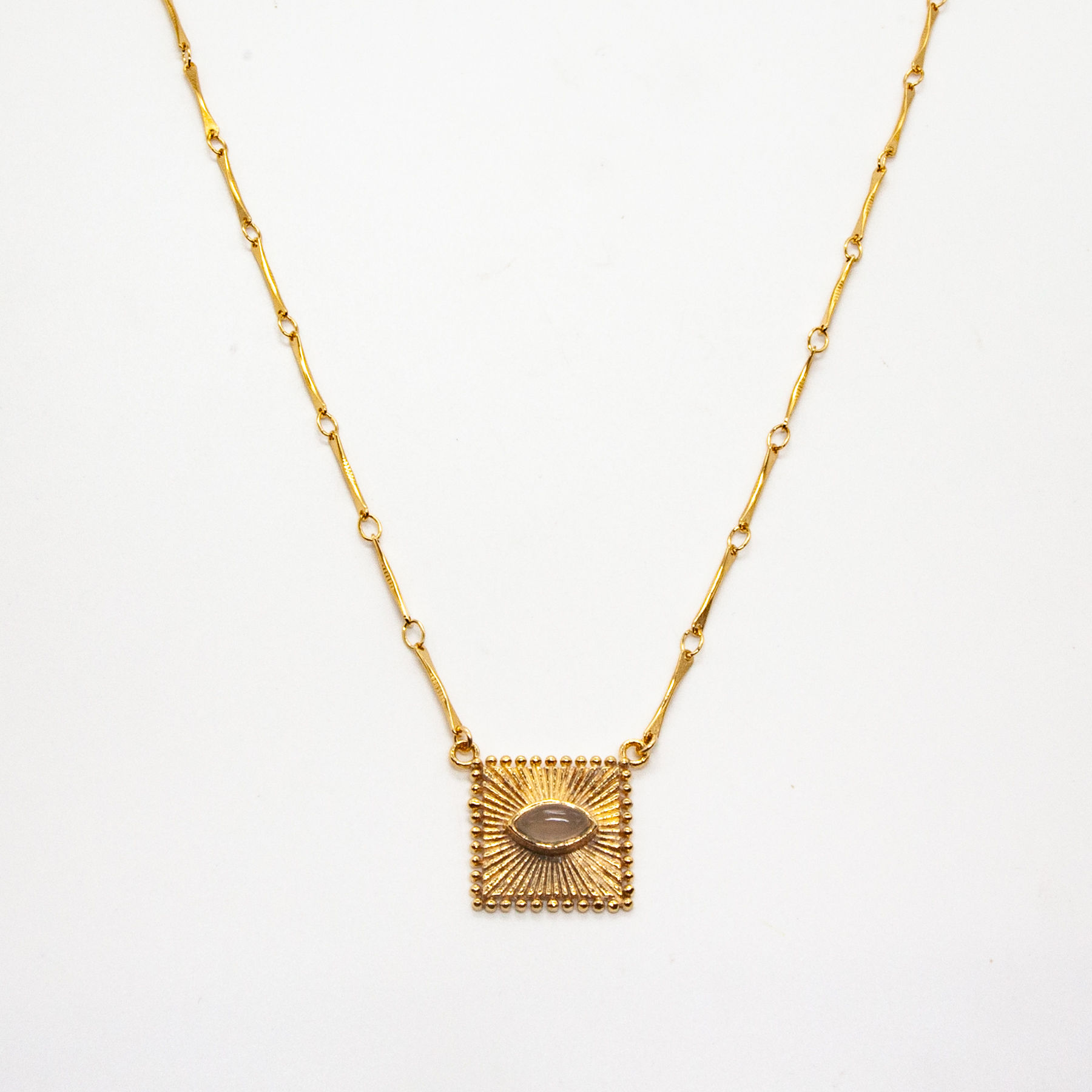 Fillo | Collier en plaqué or 3 microns oeil de la chance