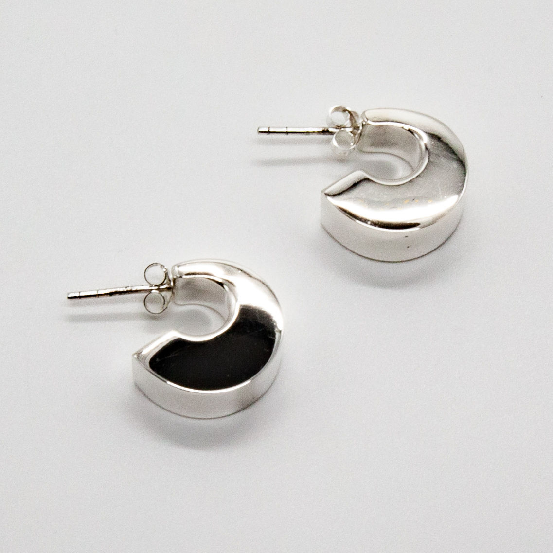 Finn | Mini Créoles épaisses en argent 925