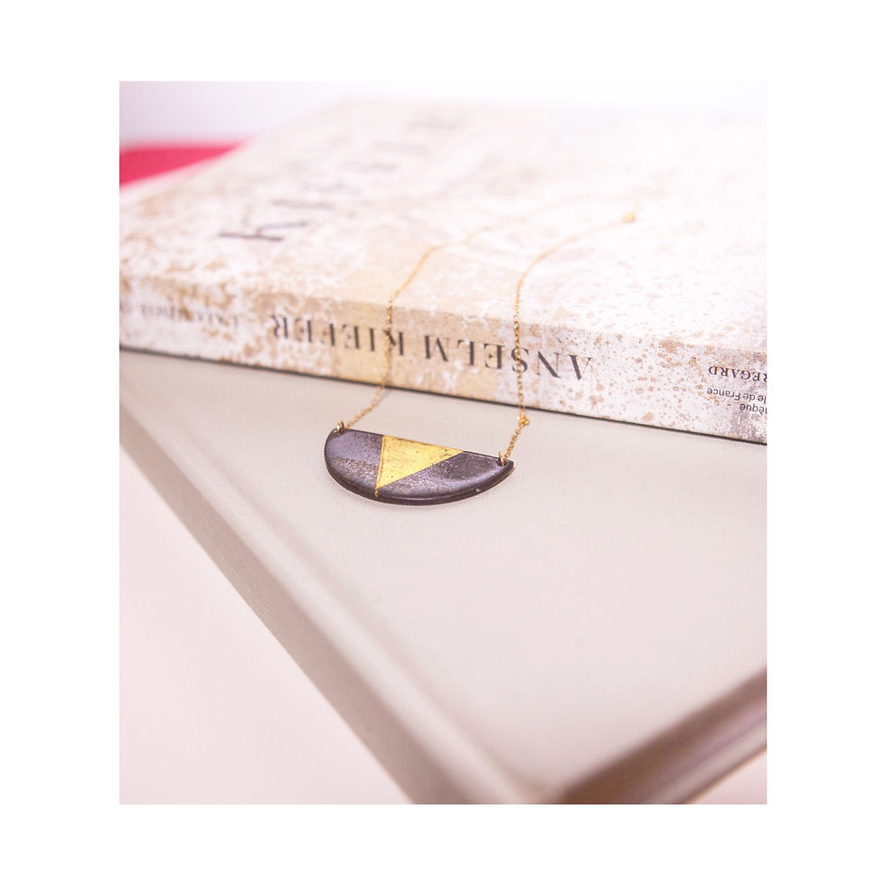 collier plaque or gold filled 14 K - the boho society