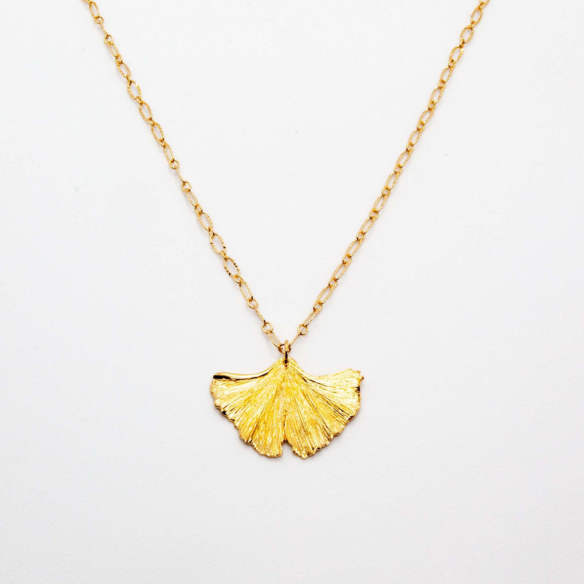 Ginkgo | Collier en plaqué or 3 microns