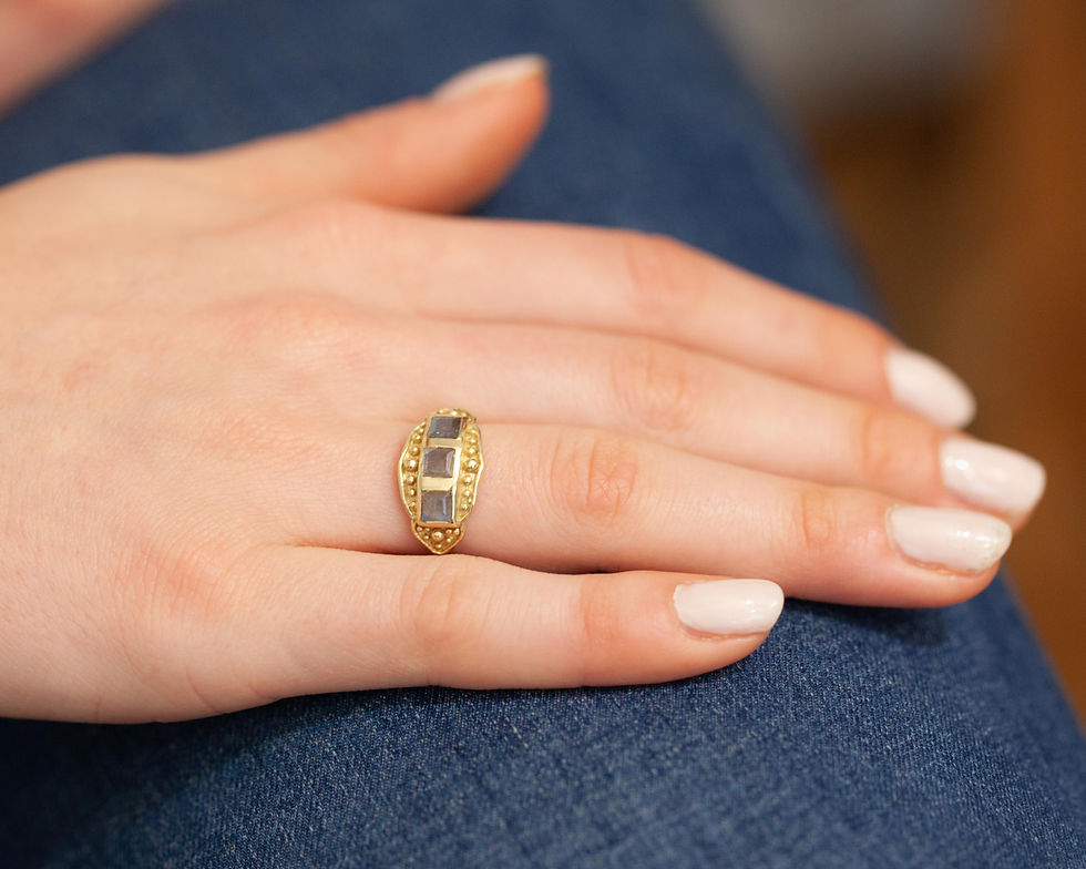 bague bohème - bague bohème pierre naturelle de quartz de roche plaqué or - the boho society