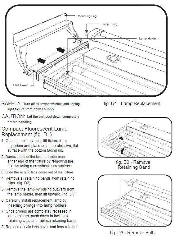 Thumbnail: Coralife Aqualight Compact Fluorescent Fixture Retaining Bands 4-Pac Part# 53050