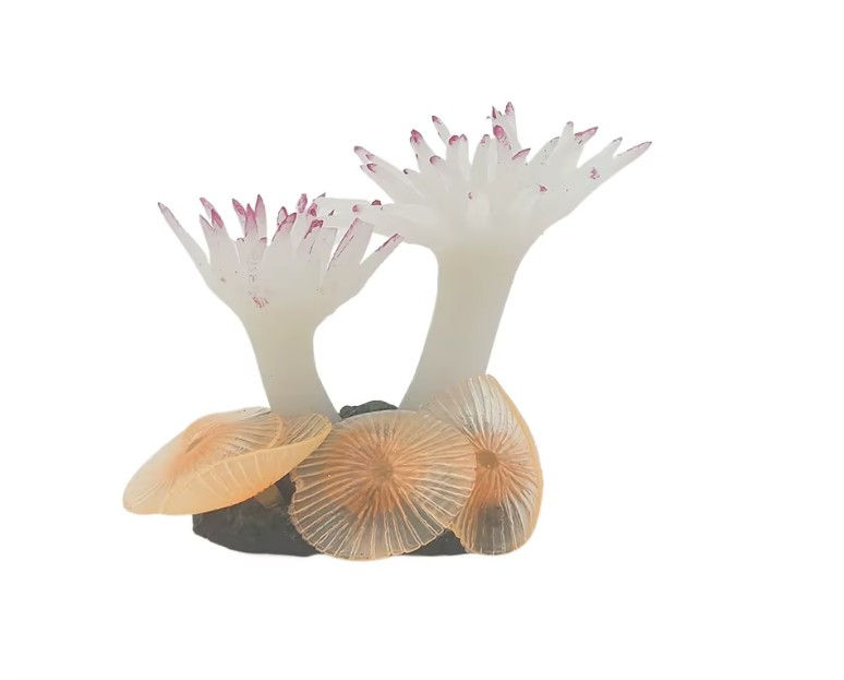 Thumbnail: Aquarium Pink Tip Anemone and Mushroom Underwater Decoration Front Part # AQ-MI-125N