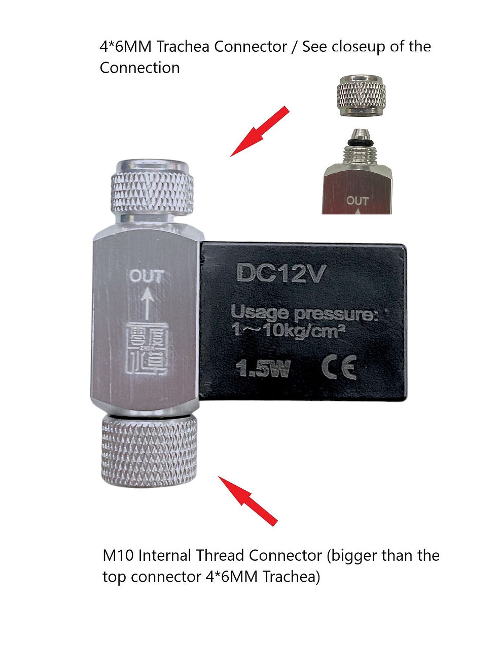 Thumbnail: ZRDR Standard CO2 Regulator Solenoid Valve (SingleHead) Part#W00-NO-05A