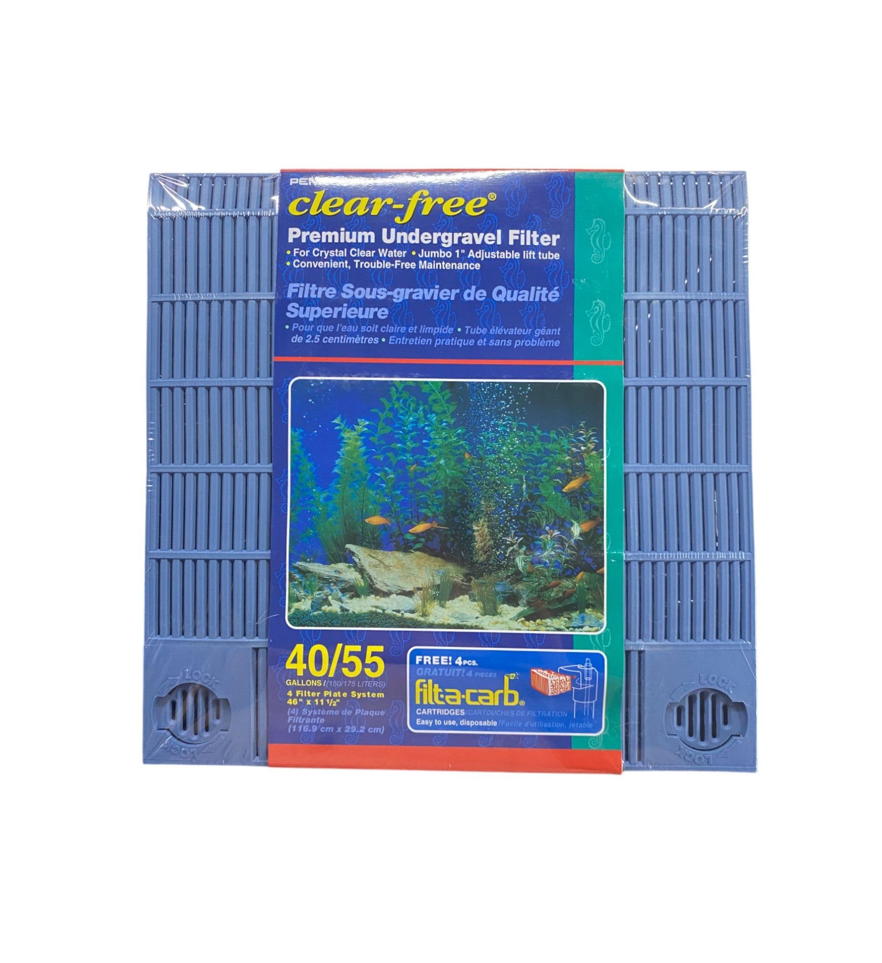 Penn Plax Undergravel Filter 40/55 Gallon Part # CPU-55