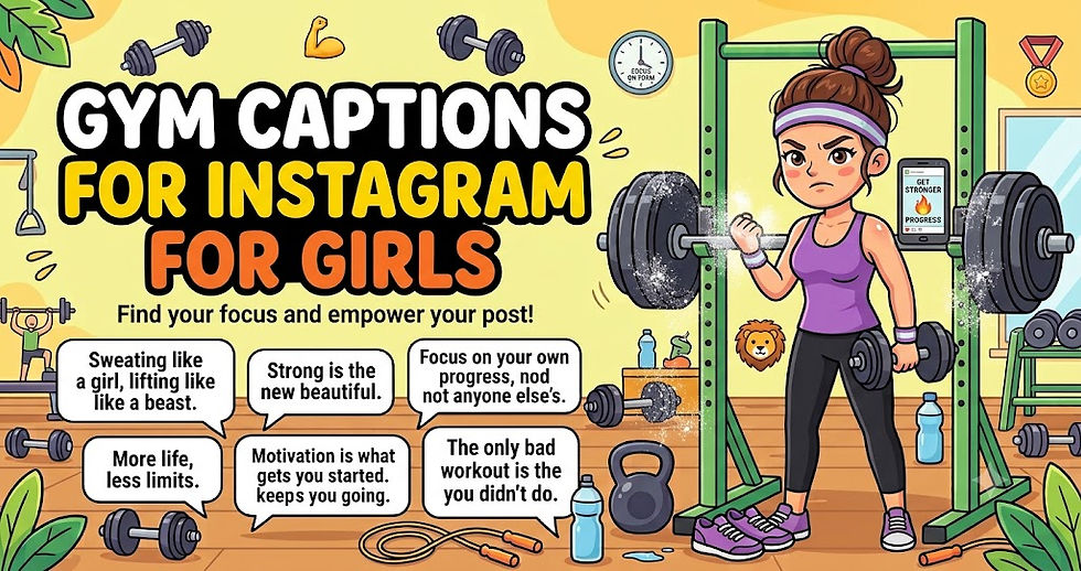 170+ Gym Captions for Instagram for Girls: Strong & Sassy (2026)