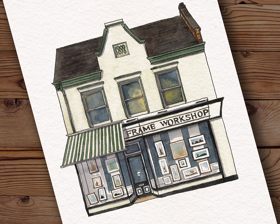 Thumbnail: Norwich Frame Workshop - Norwich A4 Watercolour Painting Print